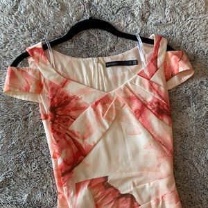 Karen Millen Fitted Floral Print Sheath Dress NWOT